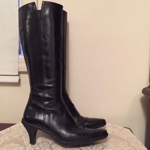 Stuart Weitzman Leather Tall Heel Boots, Size 7